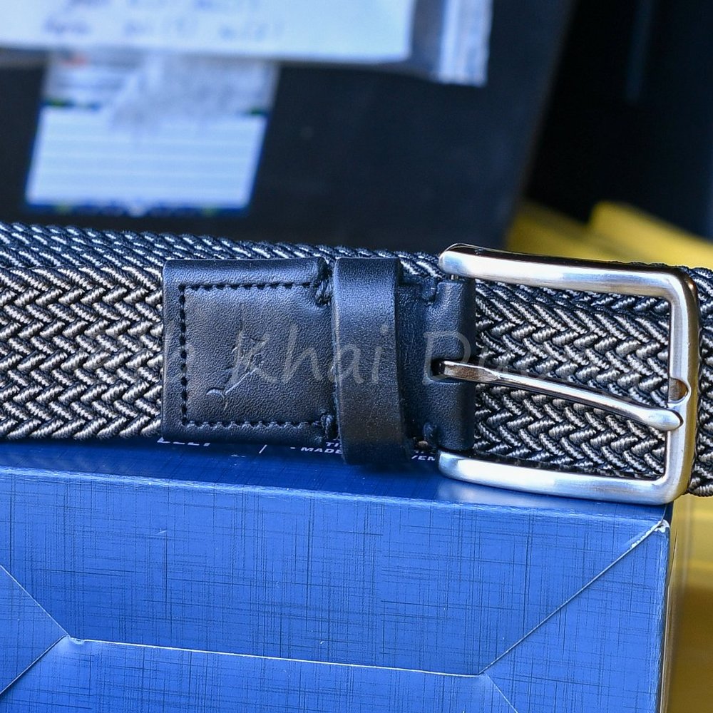 Men Stretch Tommy Bahama Belt Black/Khaki